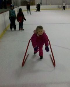 Cousin Aevryn Ice Skating at Howe Arena at Grand Traverse Civic Center