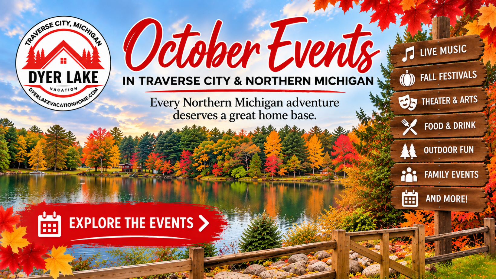 Discover October 2026 events in Traverse City and Northern Michigan, including fall festivals, live music, Halloween fun, and family activities.