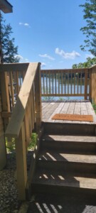 Dyer Lake Road Vacation Home in Traverse City main entrance