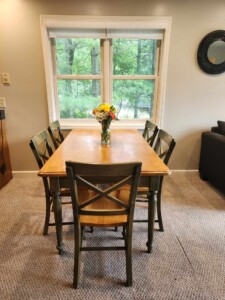Dyer Lake Vacation Home Dining Room
