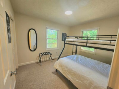 Dyer Lake Vacation Home Bunk Room