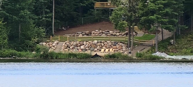 Dyer Lake Vacation Home. View from across the Lake